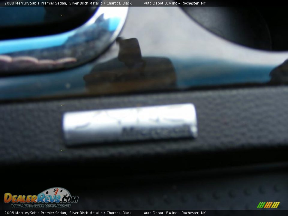2008 Mercury Sable Premier Sedan Silver Birch Metallic / Charcoal Black Photo #17