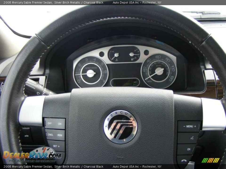 2008 Mercury Sable Premier Sedan Silver Birch Metallic / Charcoal Black Photo #20