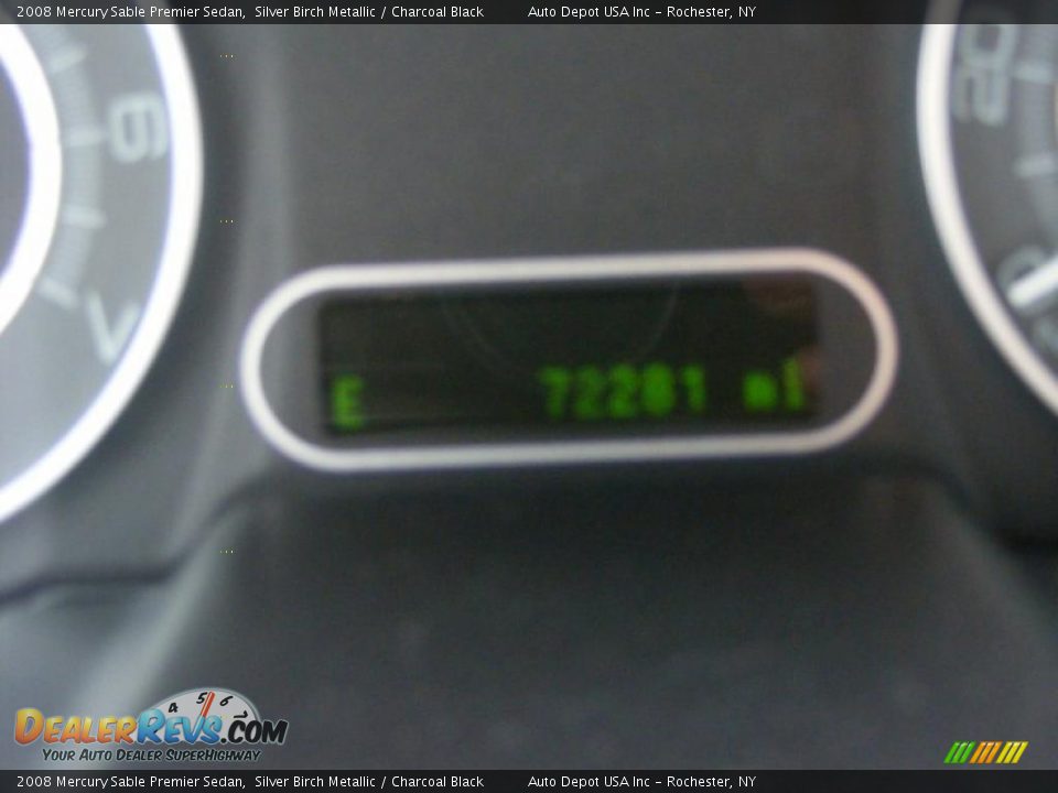2008 Mercury Sable Premier Sedan Silver Birch Metallic / Charcoal Black Photo #21
