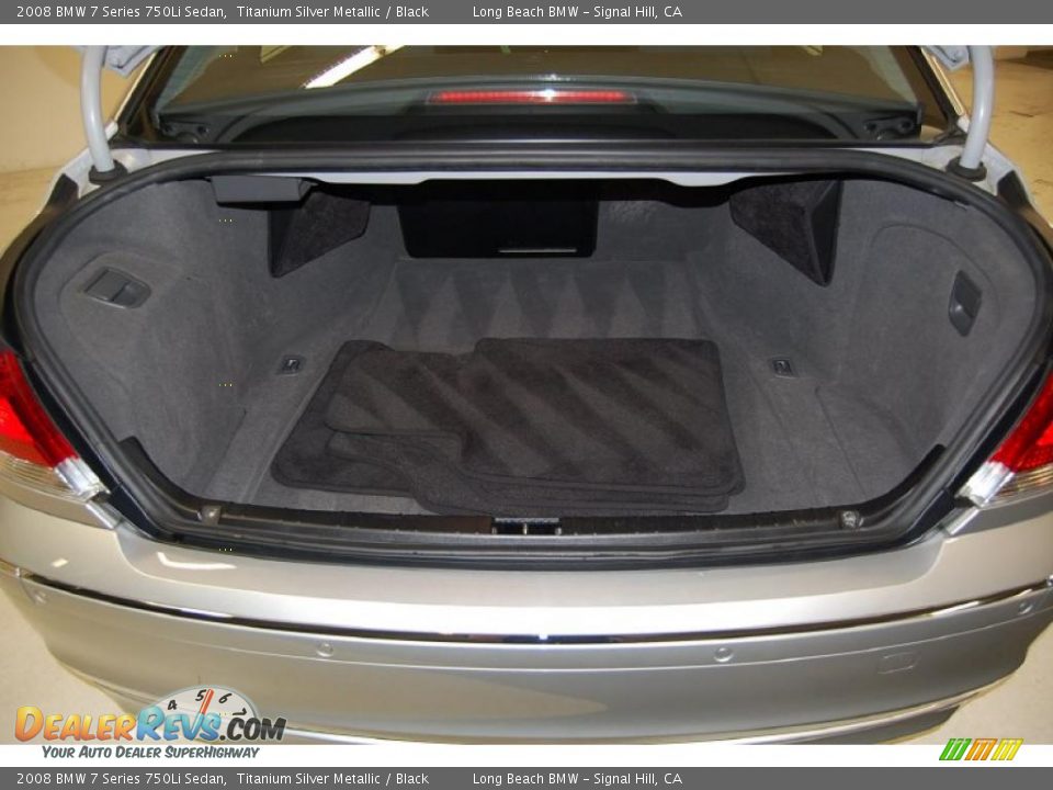 2008 BMW 7 Series 750Li Sedan Titanium Silver Metallic / Black Photo #9