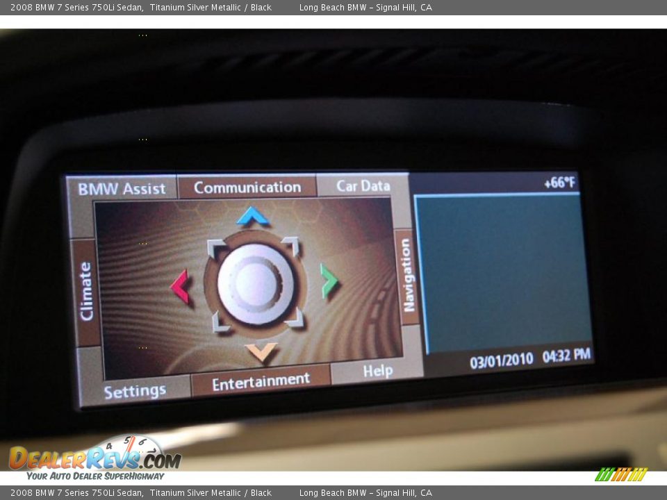 2008 BMW 7 Series 750Li Sedan Titanium Silver Metallic / Black Photo #31