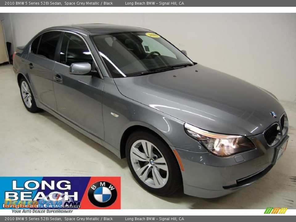 2010 BMW 5 Series 528i Sedan Space Grey Metallic / Black Photo #1