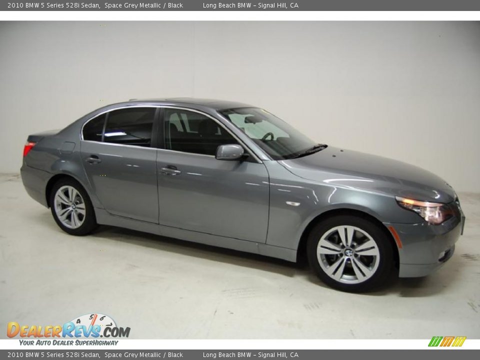 2010 BMW 5 Series 528i Sedan Space Grey Metallic / Black Photo #2