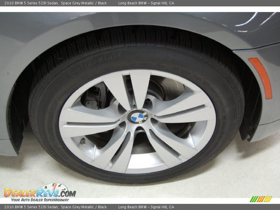 2010 BMW 5 Series 528i Sedan Space Grey Metallic / Black Photo #3