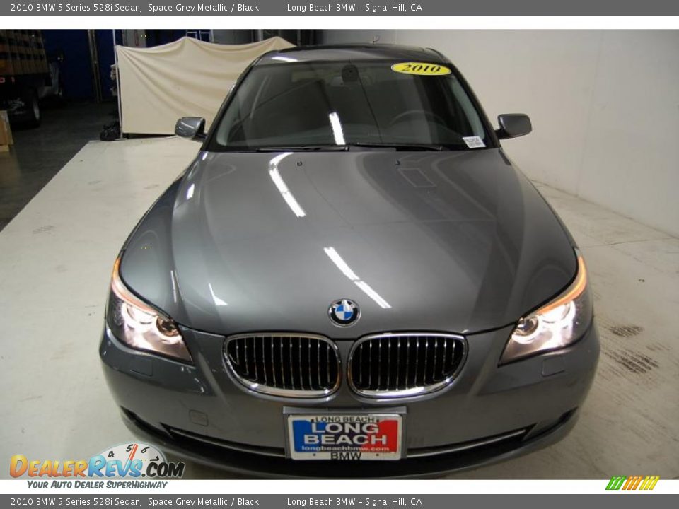 2010 BMW 5 Series 528i Sedan Space Grey Metallic / Black Photo #5