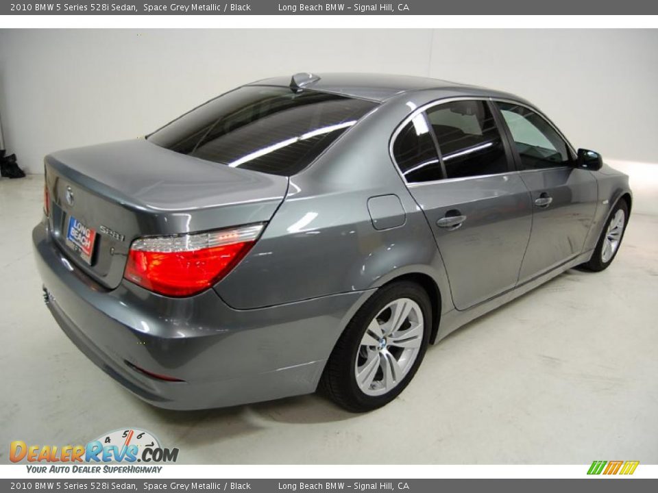 2010 BMW 5 Series 528i Sedan Space Grey Metallic / Black Photo #6
