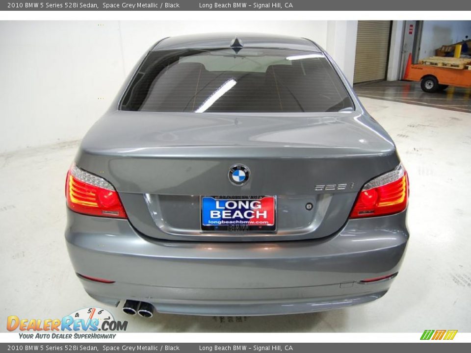 2010 BMW 5 Series 528i Sedan Space Grey Metallic / Black Photo #7