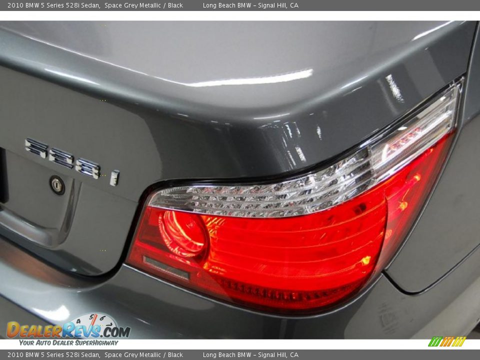2010 BMW 5 Series 528i Sedan Space Grey Metallic / Black Photo #8