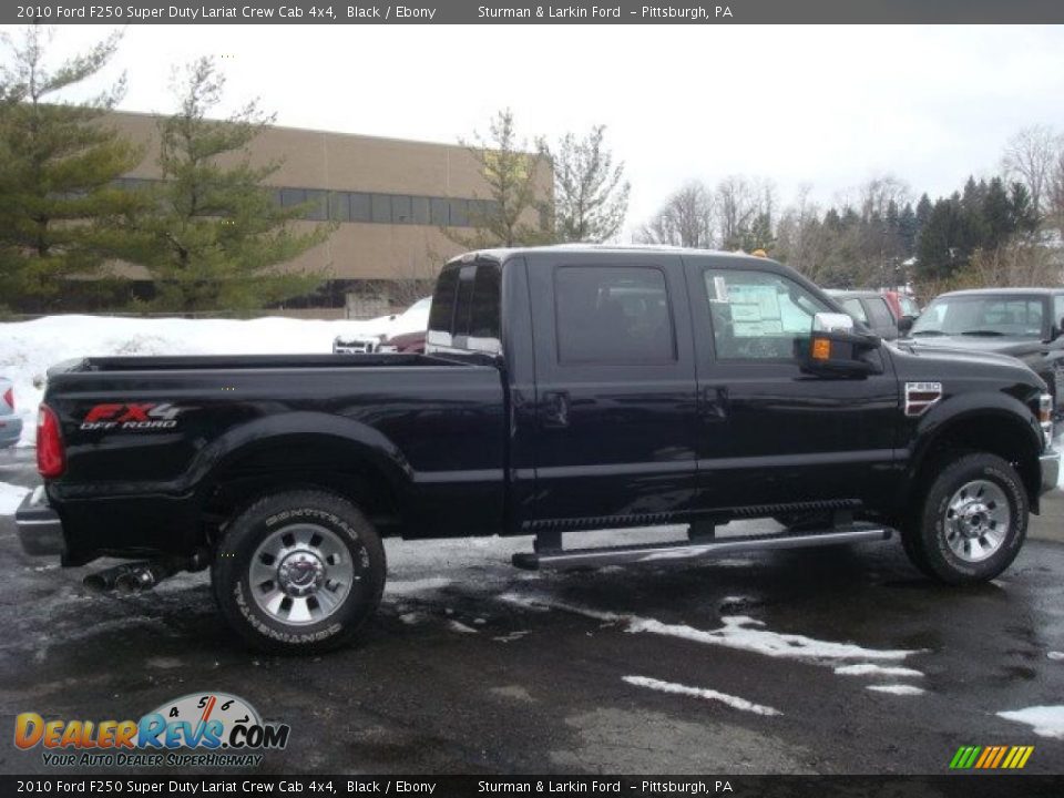 2010 Ford F250 Super Duty Lariat Crew Cab 4x4 Black / Ebony Photo #2