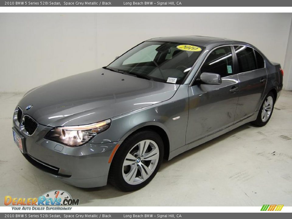 2010 BMW 5 Series 528i Sedan Space Grey Metallic / Black Photo #10