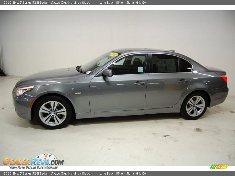 2010 BMW 5 Series 528i Sedan Space Grey Metallic / Black Photo #11