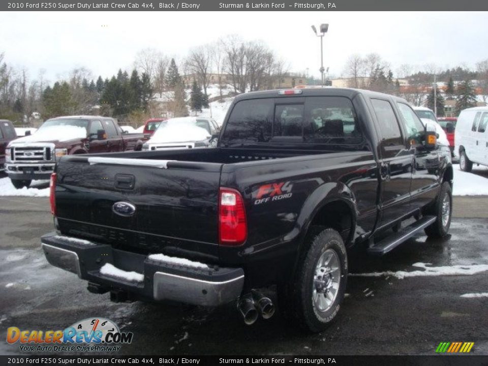 2010 Ford F250 Super Duty Lariat Crew Cab 4x4 Black / Ebony Photo #3