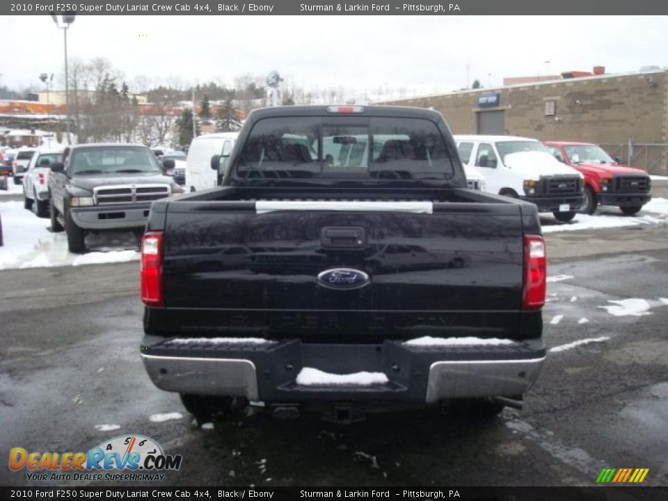 2010 Ford F250 Super Duty Lariat Crew Cab 4x4 Black / Ebony Photo #4