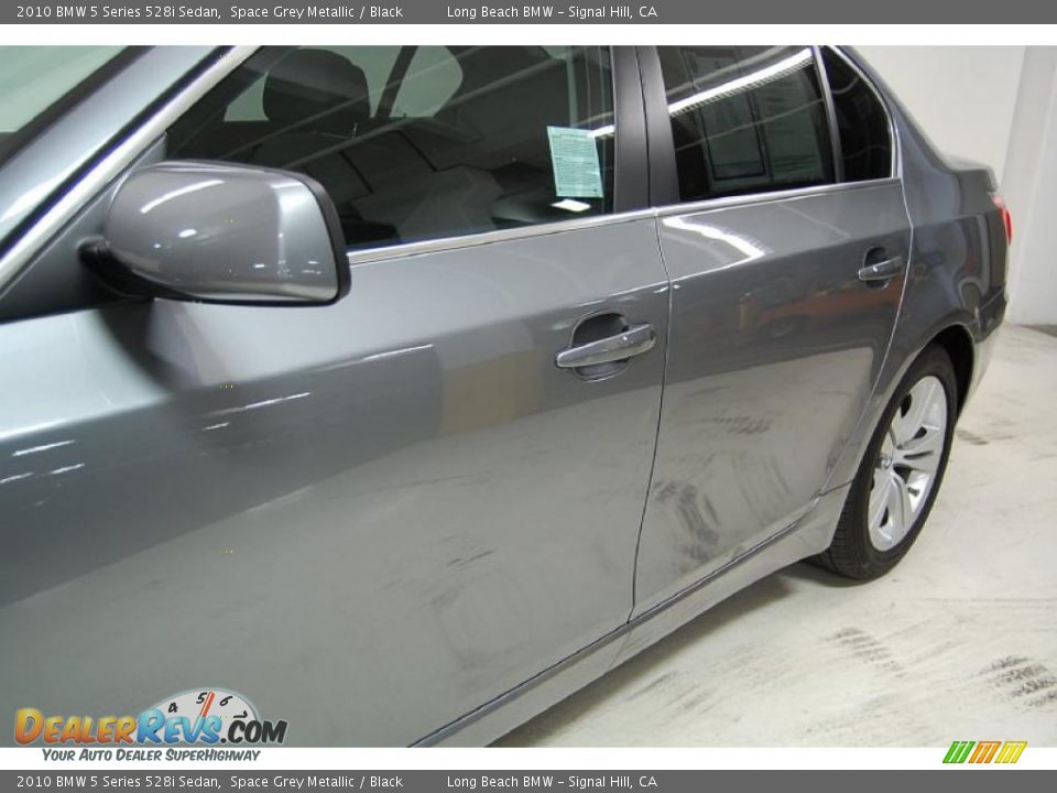 2010 BMW 5 Series 528i Sedan Space Grey Metallic / Black Photo #13