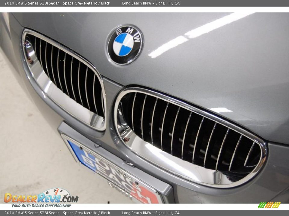 2010 BMW 5 Series 528i Sedan Space Grey Metallic / Black Photo #14