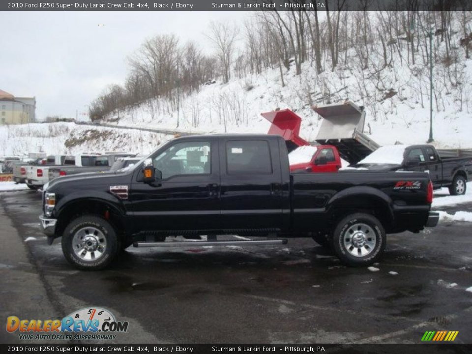 2010 Ford F250 Super Duty Lariat Crew Cab 4x4 Black / Ebony Photo #6