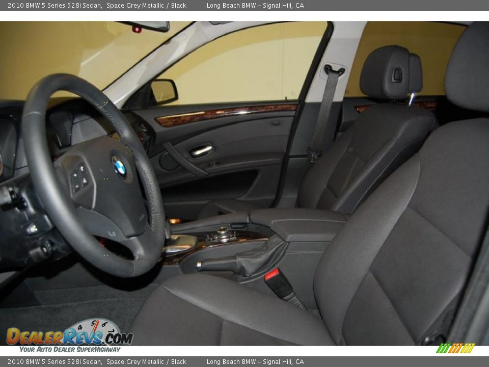 2010 BMW 5 Series 528i Sedan Space Grey Metallic / Black Photo #19