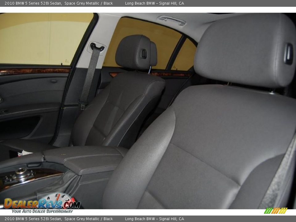 2010 BMW 5 Series 528i Sedan Space Grey Metallic / Black Photo #20