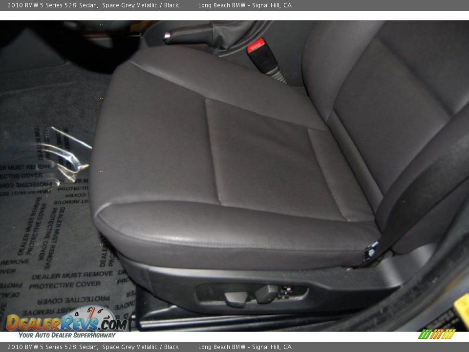 2010 BMW 5 Series 528i Sedan Space Grey Metallic / Black Photo #21