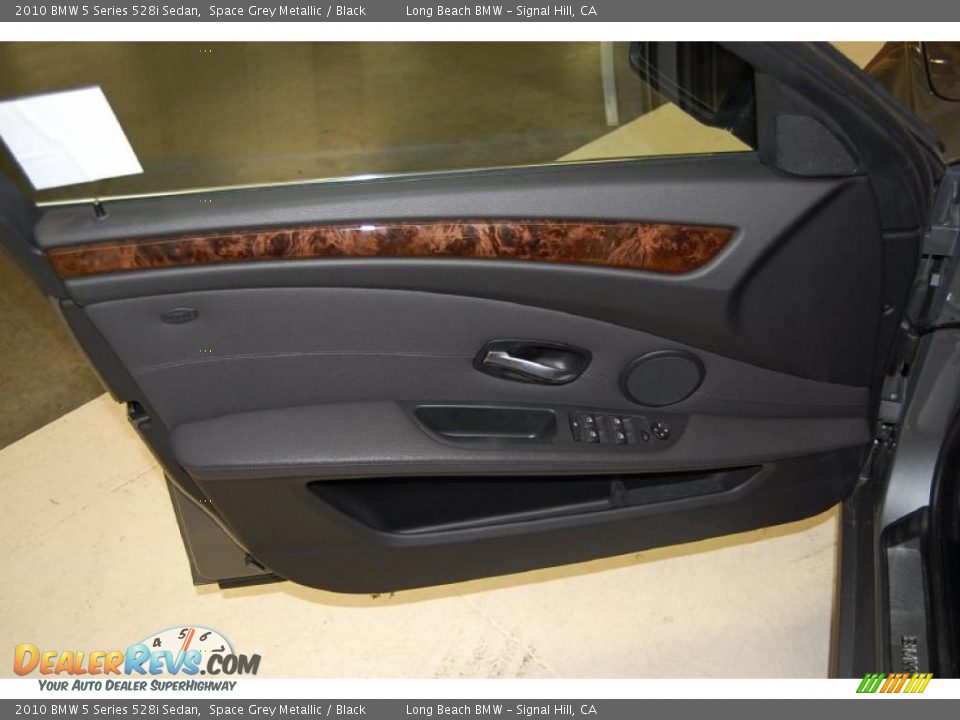 2010 BMW 5 Series 528i Sedan Space Grey Metallic / Black Photo #22