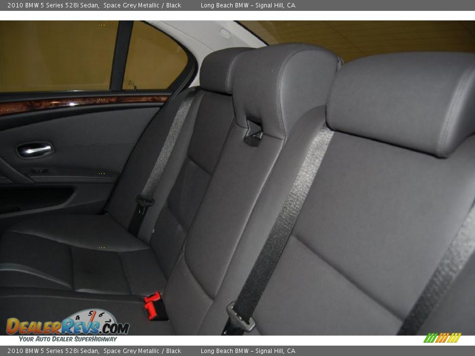 2010 BMW 5 Series 528i Sedan Space Grey Metallic / Black Photo #26