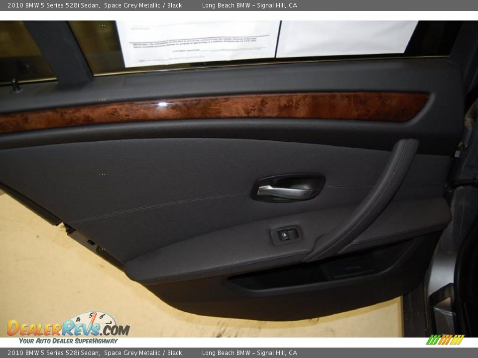2010 BMW 5 Series 528i Sedan Space Grey Metallic / Black Photo #28