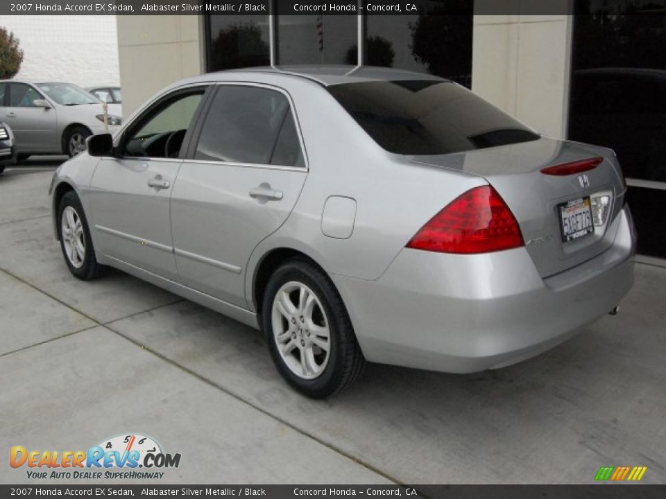 2007 Honda Accord EX Sedan Alabaster Silver Metallic / Black Photo #5