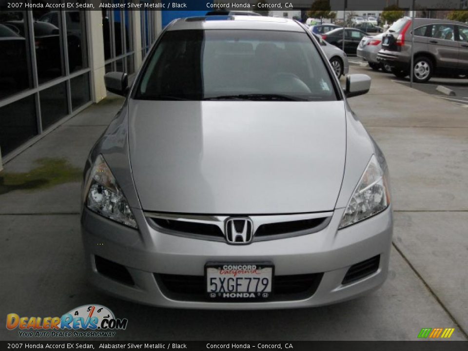 2007 Honda Accord EX Sedan Alabaster Silver Metallic / Black Photo #8