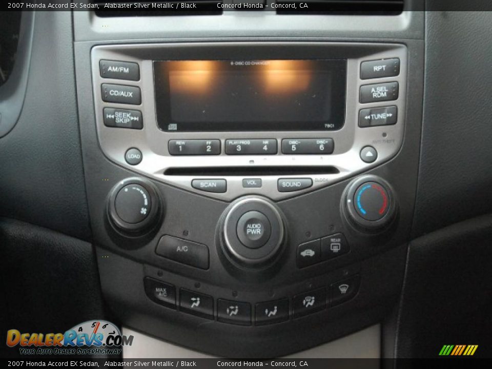 2007 Honda Accord EX Sedan Alabaster Silver Metallic / Black Photo #13