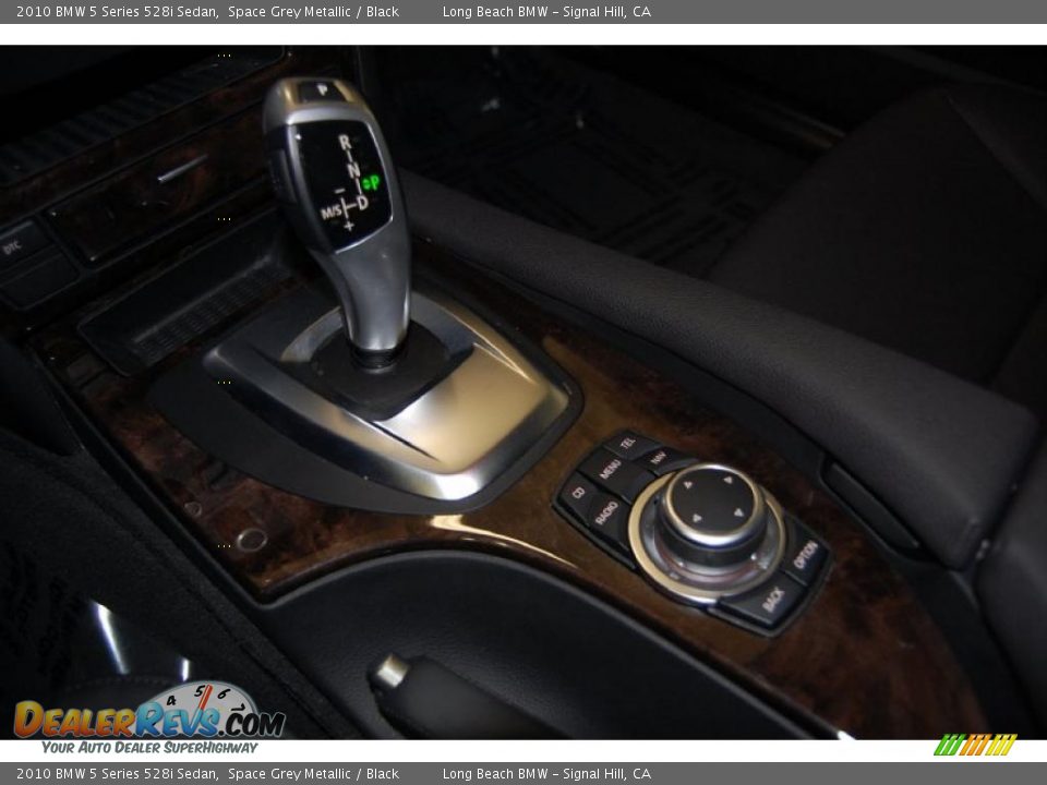 2010 BMW 5 Series 528i Sedan Space Grey Metallic / Black Photo #35