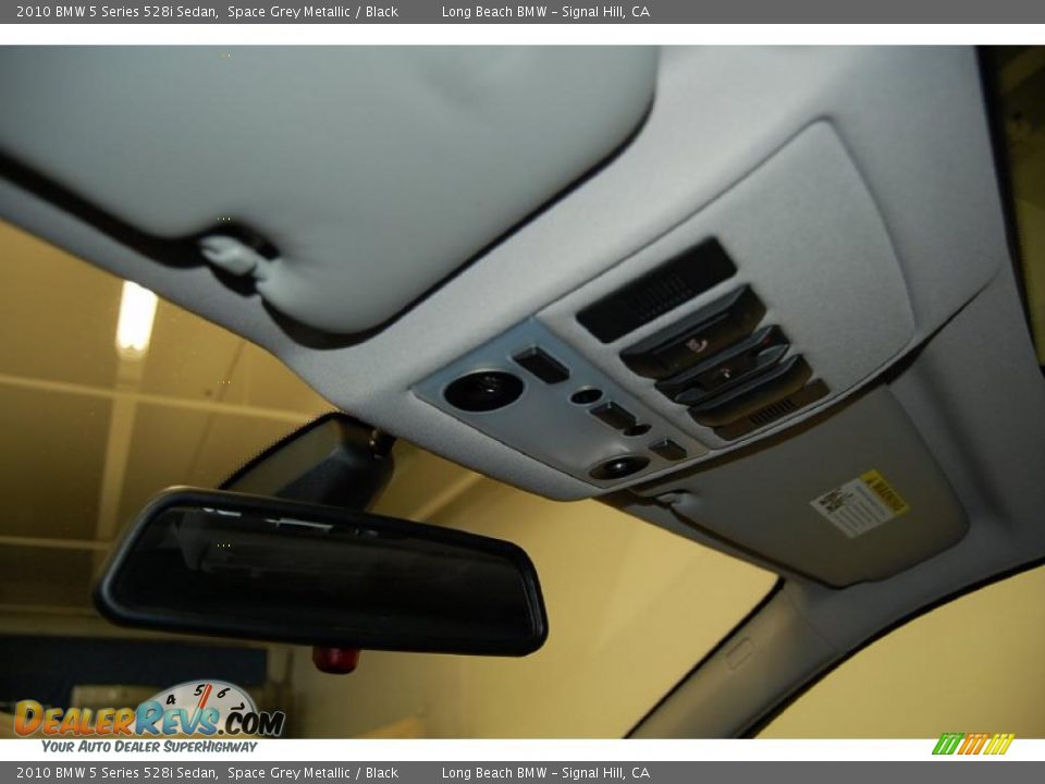 2010 BMW 5 Series 528i Sedan Space Grey Metallic / Black Photo #36