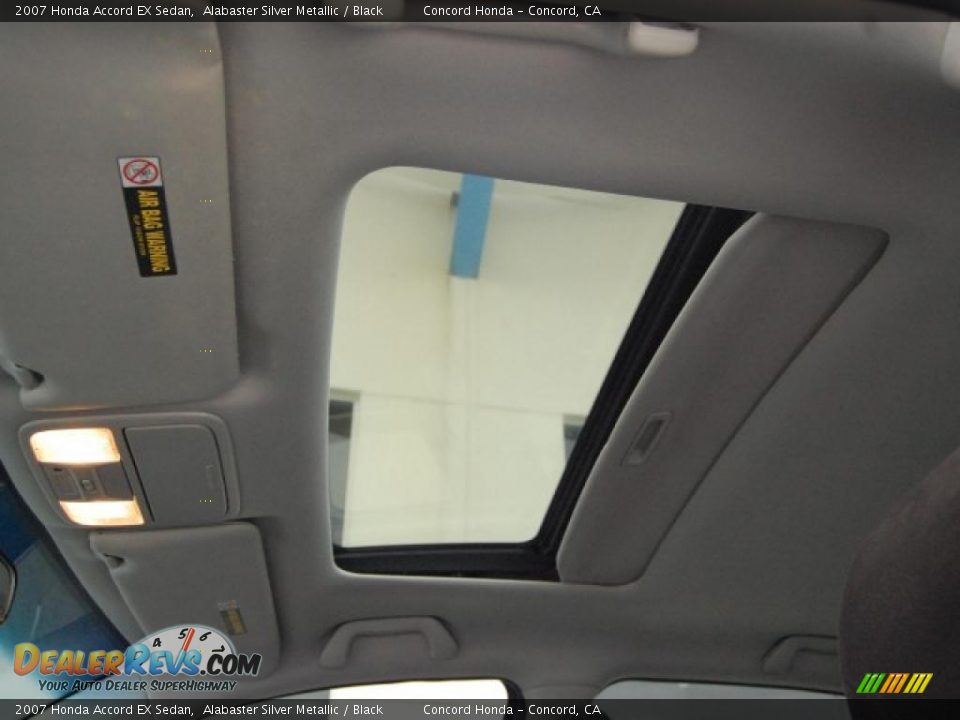 2007 Honda Accord EX Sedan Alabaster Silver Metallic / Black Photo #22