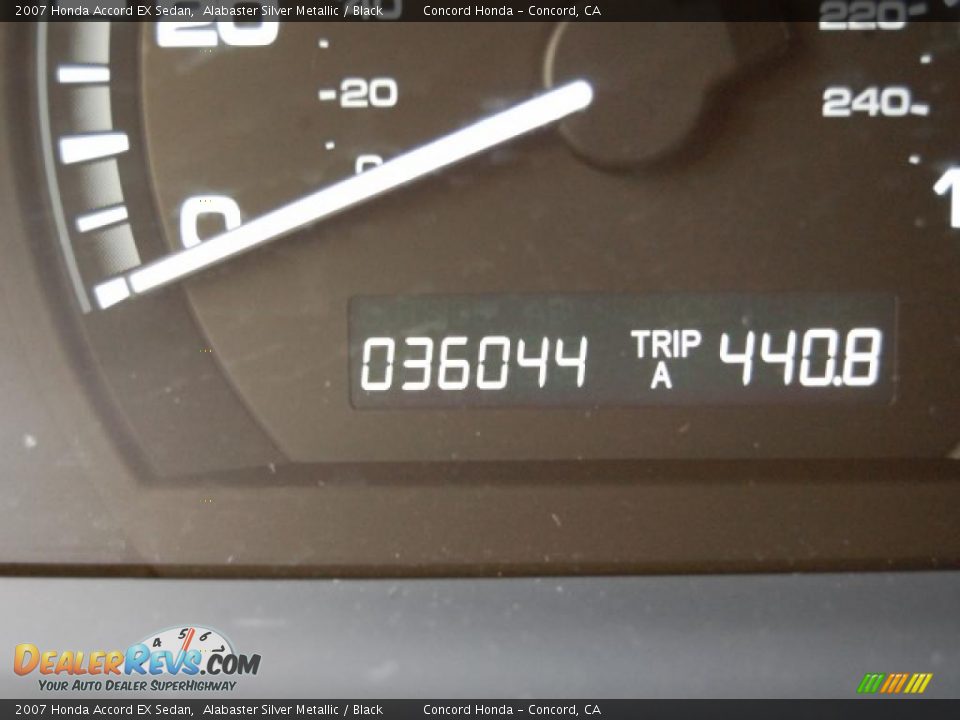 2007 Honda Accord EX Sedan Alabaster Silver Metallic / Black Photo #27