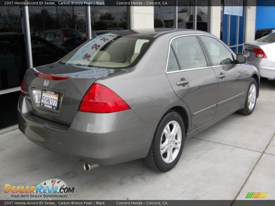 2007 Honda Accord EX Sedan Carbon Bronze Pearl / Black Photo #3