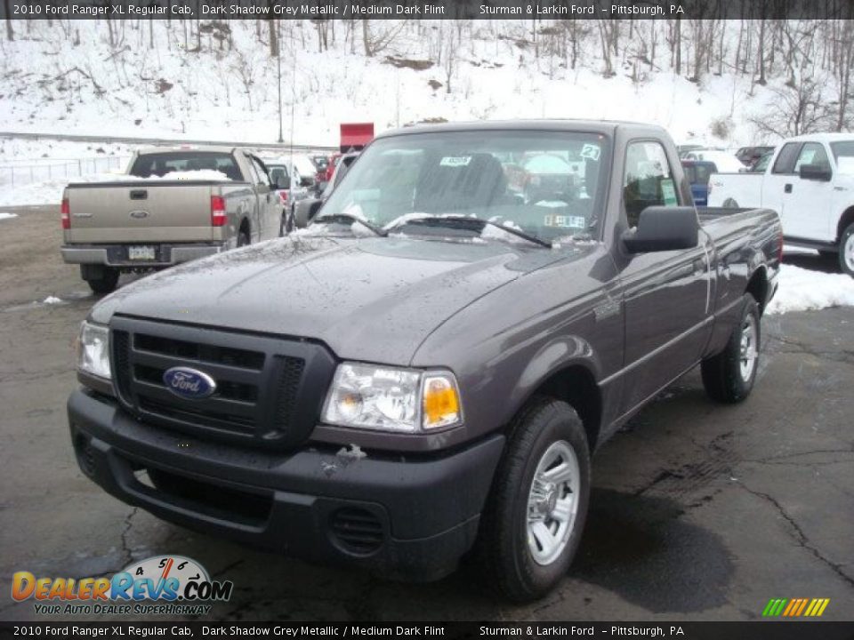 2010 Ford Ranger XL Regular Cab Dark Shadow Grey Metallic / Medium Dark Flint Photo #10