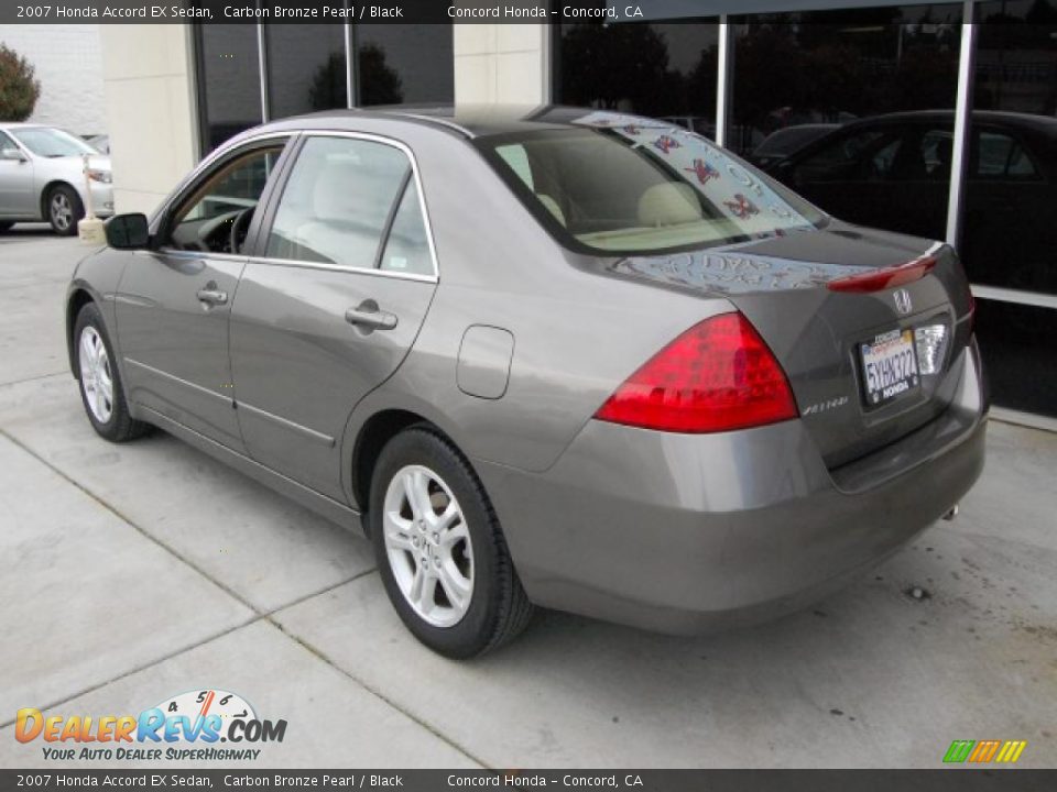 2007 Honda Accord EX Sedan Carbon Bronze Pearl / Black Photo #5
