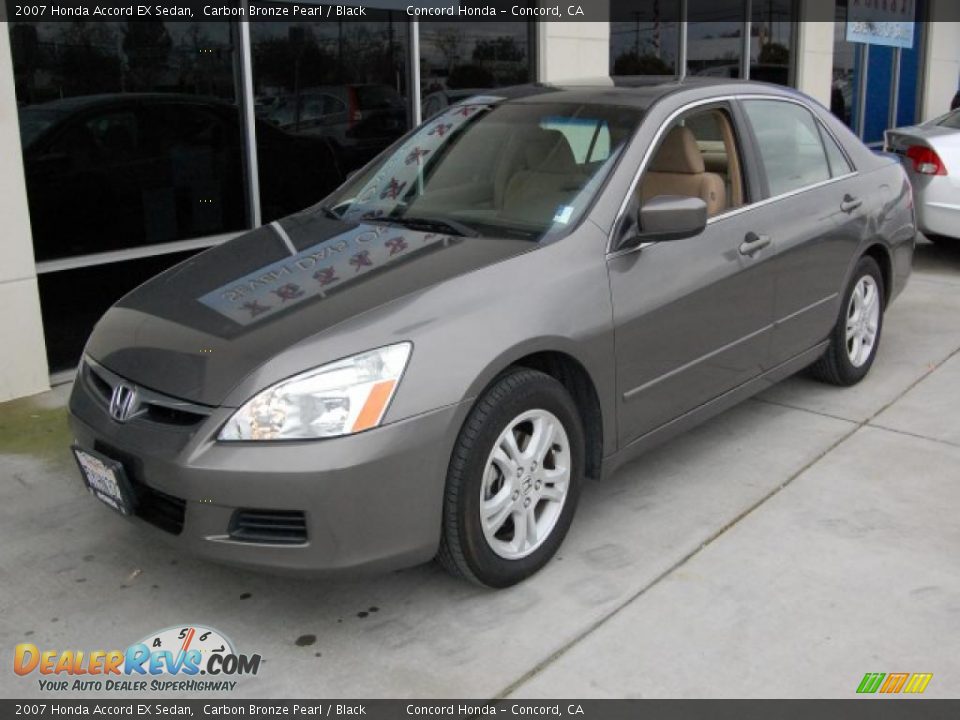 2007 Honda Accord EX Sedan Carbon Bronze Pearl / Black Photo #7