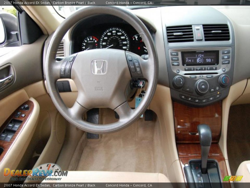 2007 Honda Accord EX Sedan Carbon Bronze Pearl / Black Photo #12
