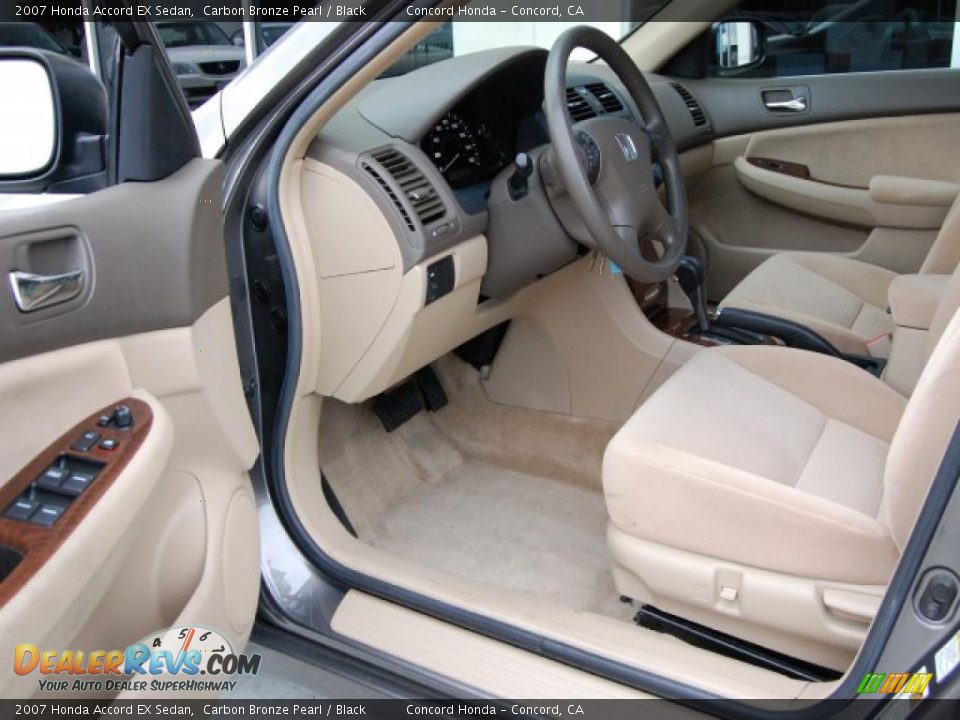 2007 Honda Accord EX Sedan Carbon Bronze Pearl / Black Photo #16