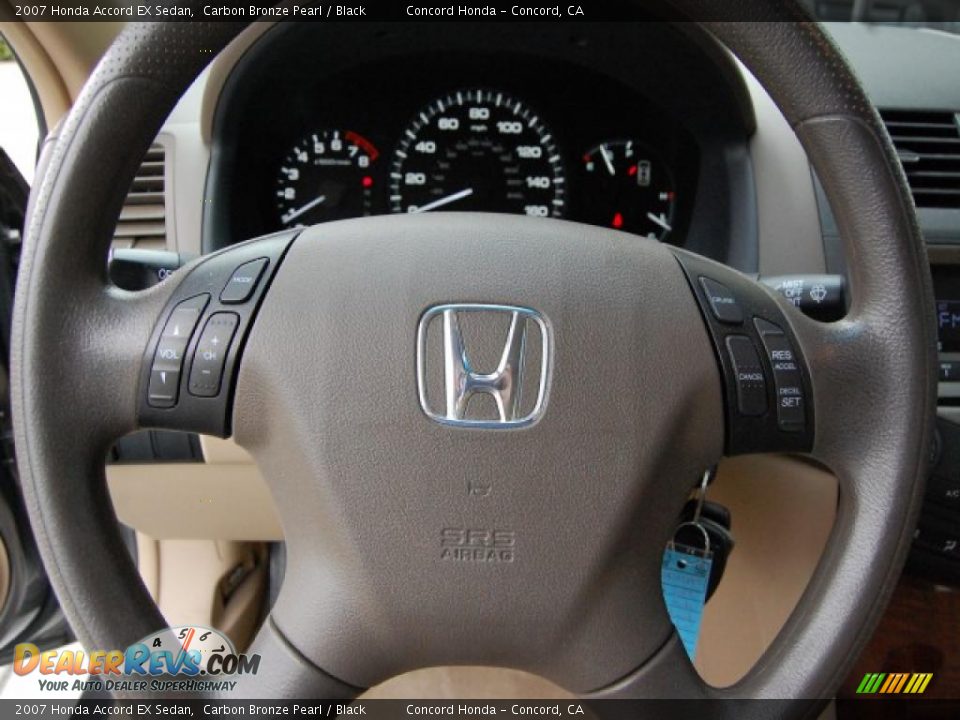 2007 Honda Accord EX Sedan Carbon Bronze Pearl / Black Photo #20