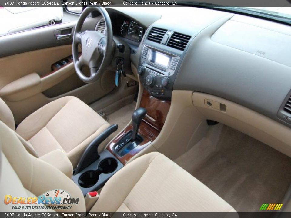 2007 Honda Accord EX Sedan Carbon Bronze Pearl / Black Photo #24