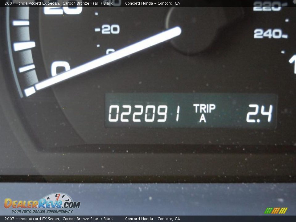 2007 Honda Accord EX Sedan Carbon Bronze Pearl / Black Photo #27