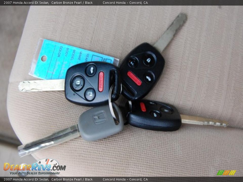 2007 Honda Accord EX Sedan Carbon Bronze Pearl / Black Photo #28
