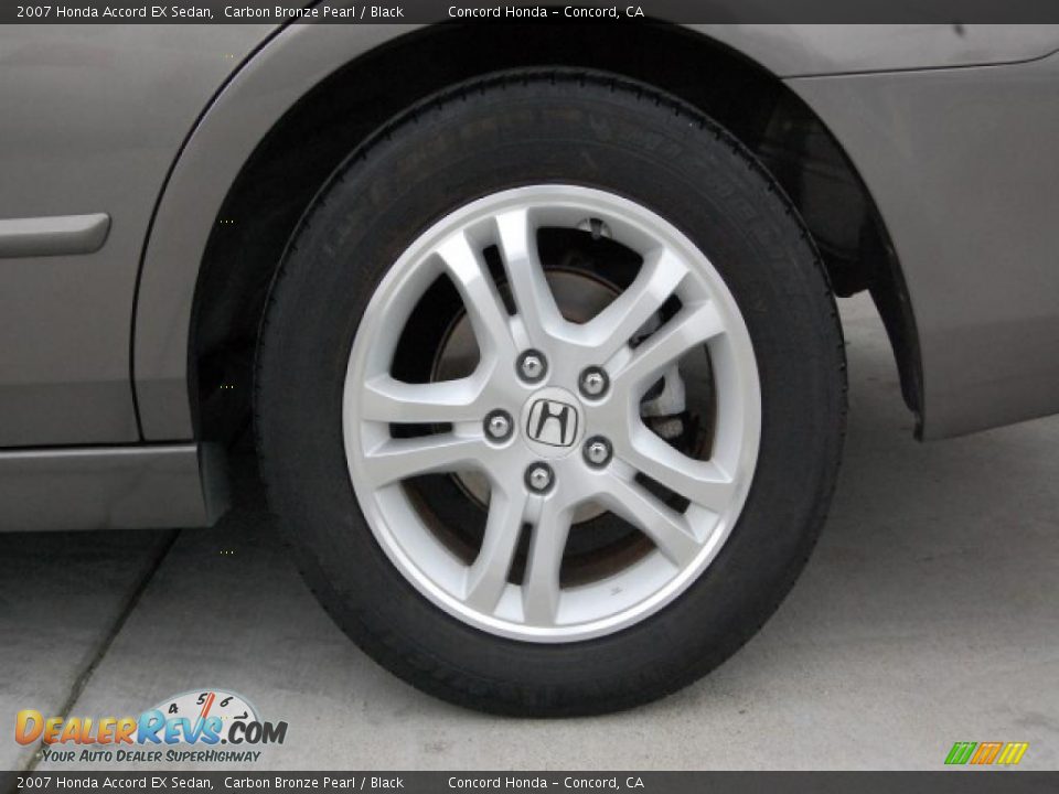 2007 Honda Accord EX Sedan Carbon Bronze Pearl / Black Photo #30