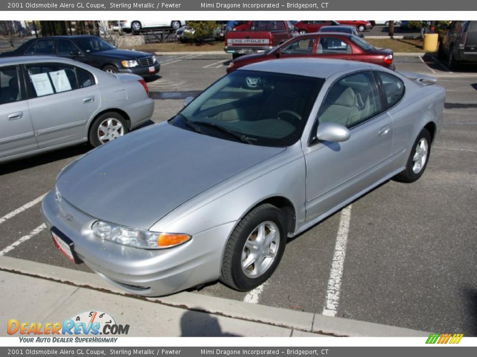 2001 Oldsmobile Alero GL Coupe Sterling Metallic / Pewter Photo #1