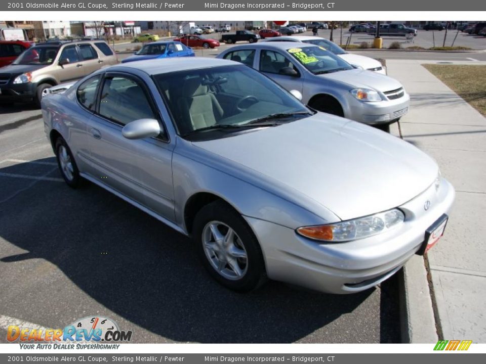 2001 Oldsmobile Alero GL Coupe Sterling Metallic / Pewter Photo #3