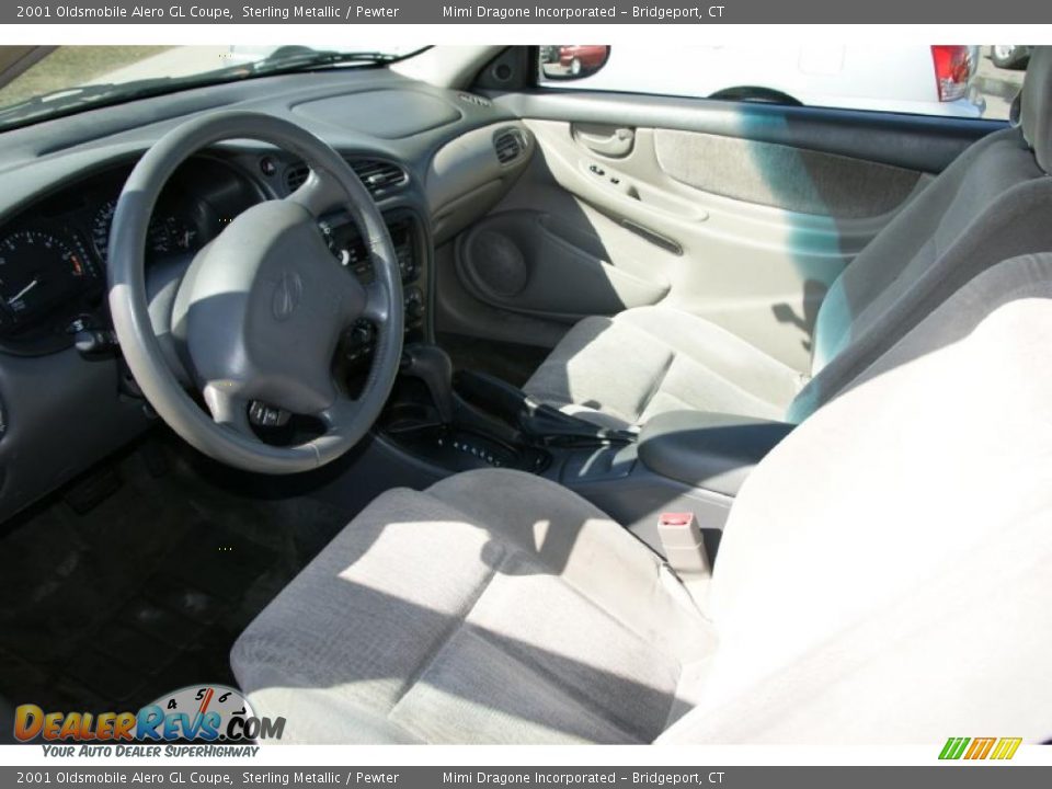 2001 Oldsmobile Alero GL Coupe Sterling Metallic / Pewter Photo #8