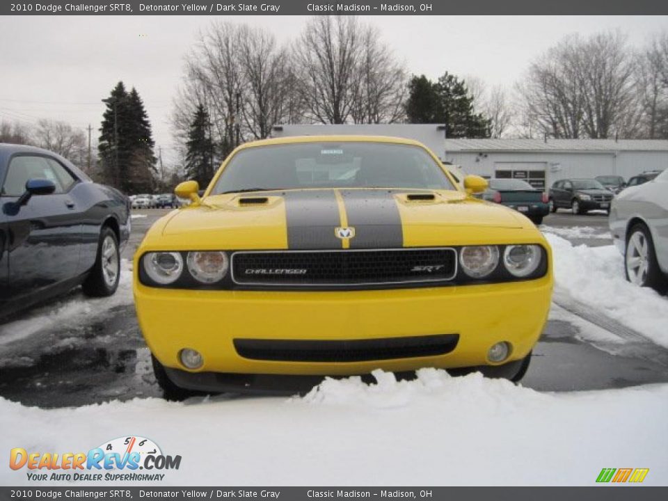 2010 Dodge Challenger SRT8 Detonator Yellow / Dark Slate Gray Photo #2