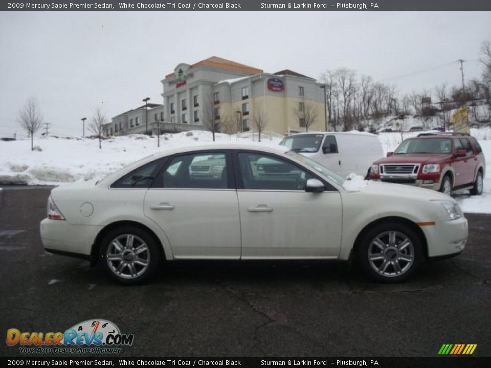 2009 Mercury Sable Premier Sedan White Chocolate Tri Coat / Charcoal Black Photo #2