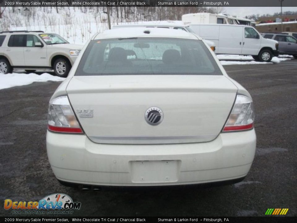 2009 Mercury Sable Premier Sedan White Chocolate Tri Coat / Charcoal Black Photo #4